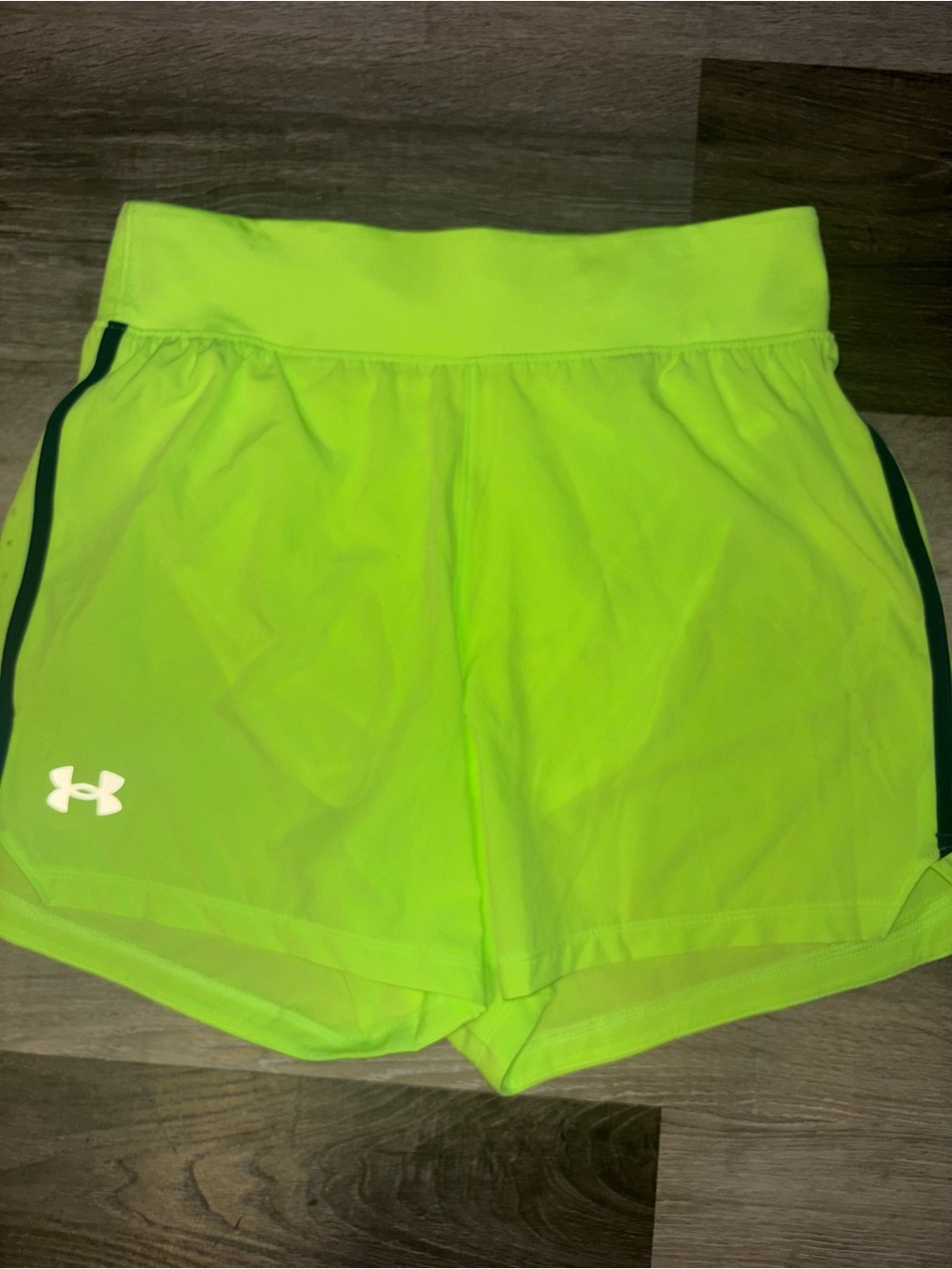 Under Armour Neon Yellow-Green Athletic Shorts